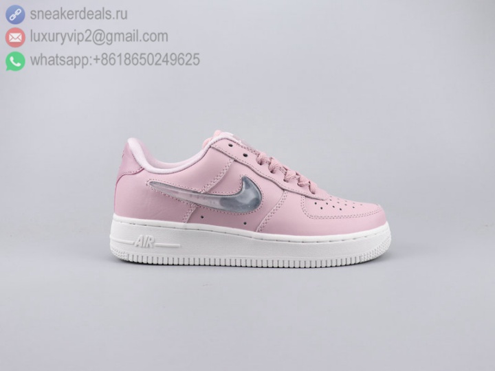 NIKE AIR FORCE 1 '07 SE PRM PINK FADING JELLY CLEAR WOMEN SKATE SHOES
